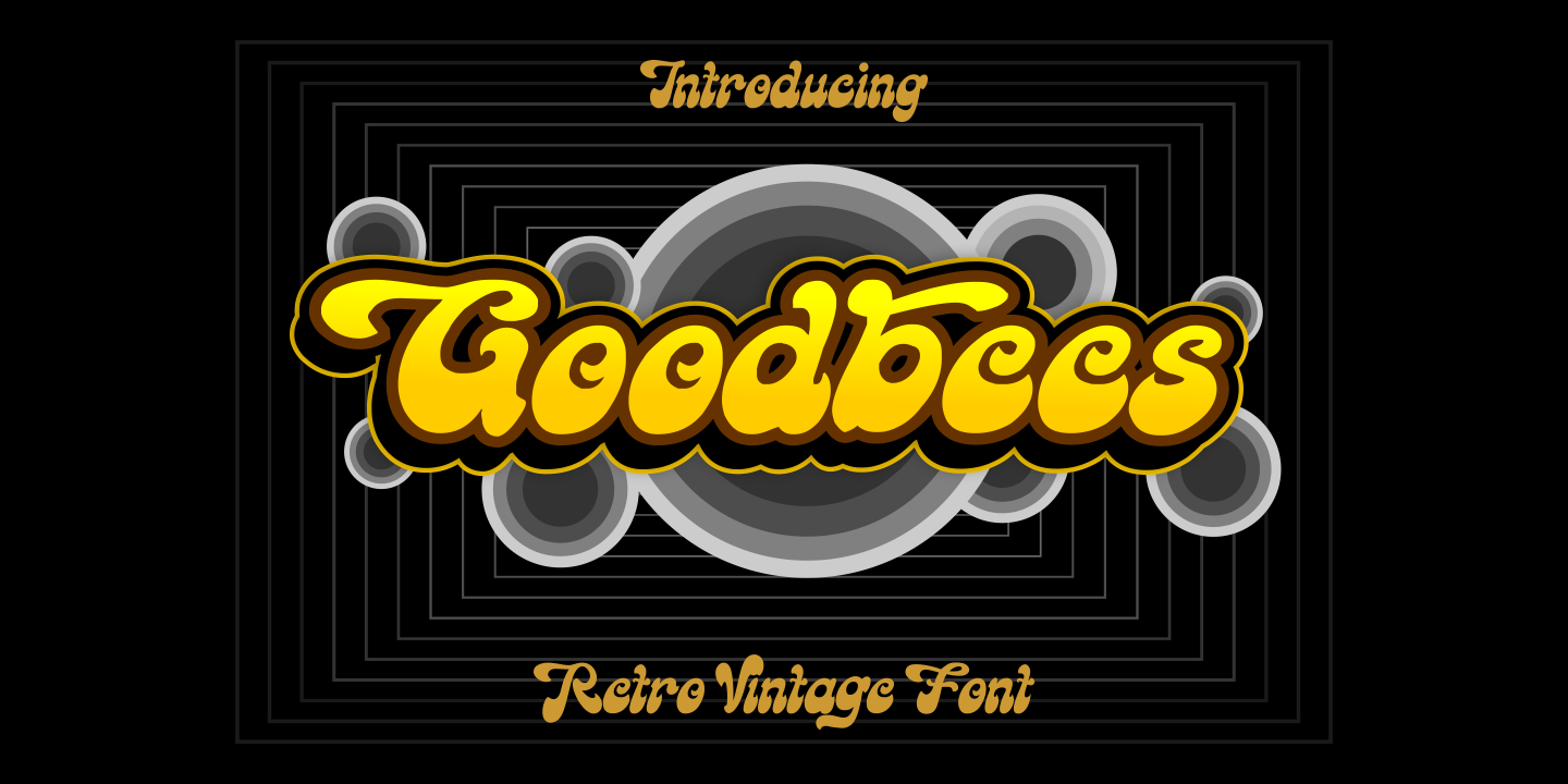 フォント Goodbees